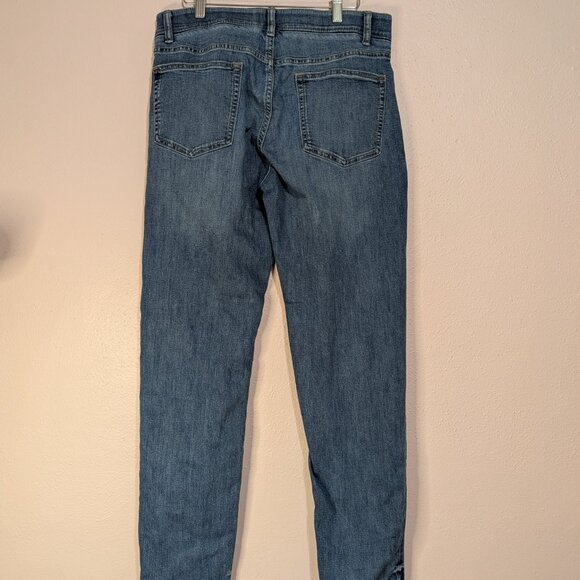 Y2K Revival Urban Pipeline Jeans Mens Size 34x32 UltraFlex Straight Blue Denim - Picture 5 of 10